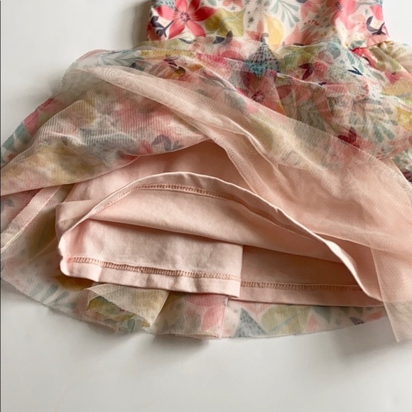 Isaac Mizrahi New York Floral Tulle Fully Lined Infant Summer Dress - Picture 3 of 8